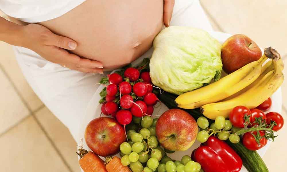First to ninth month diet for pregnant women