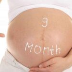 Changes during ninth month of pregnancy