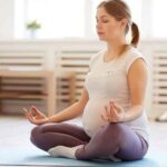 Deep breathing exercise during pregnancy